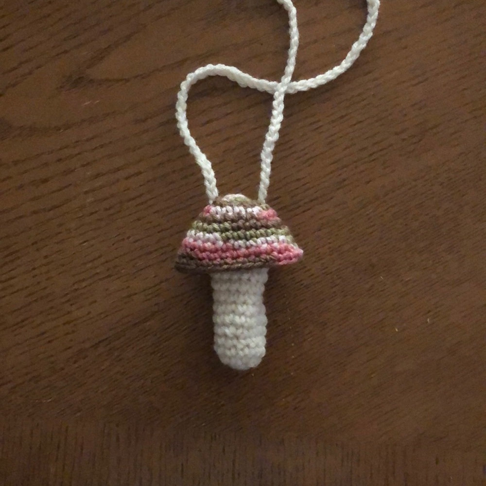 1 Pink Variegated Mushroom Pouch